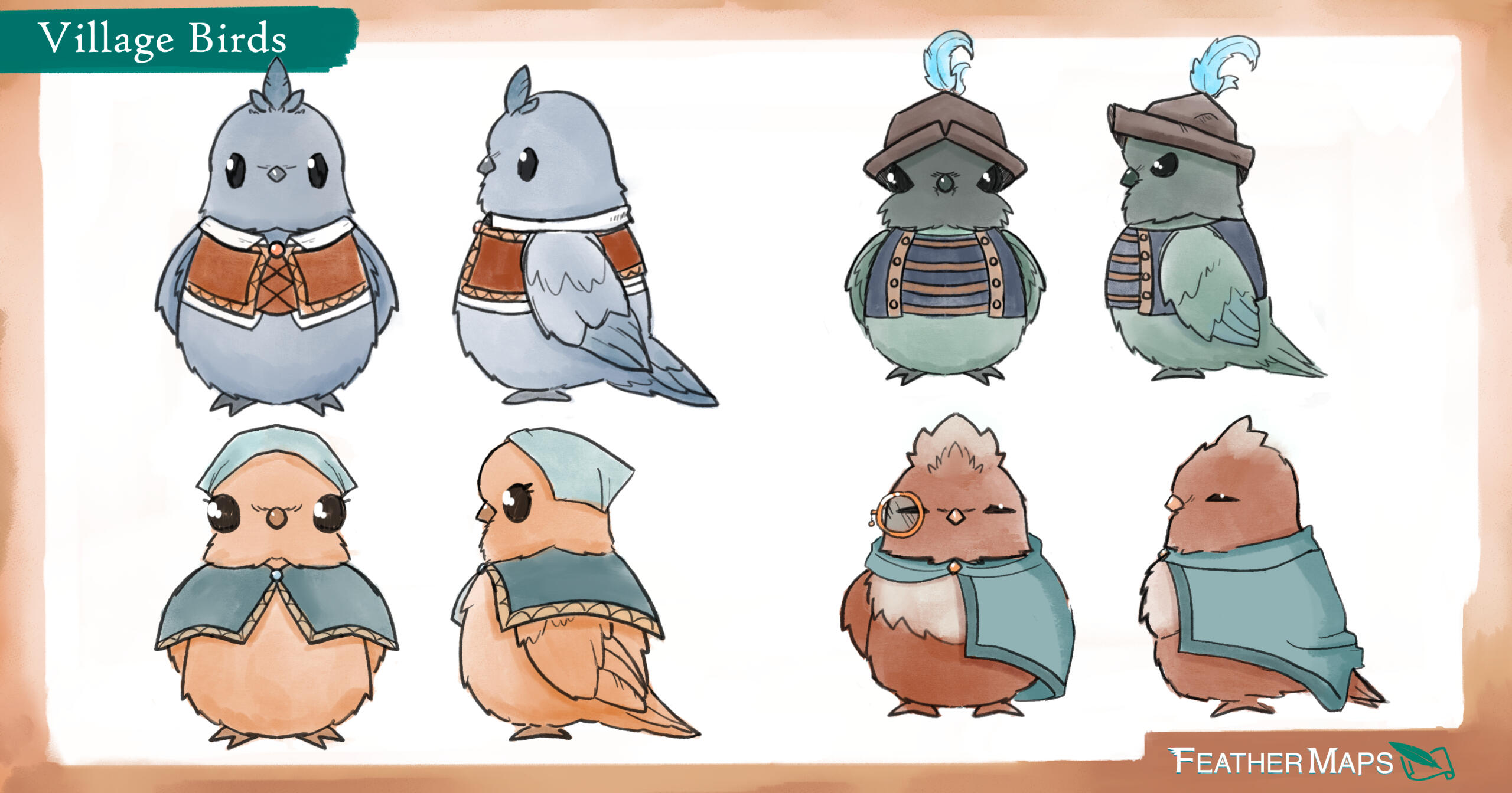 Bird Characters Concepts